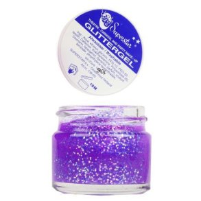 Glittergel i lilla