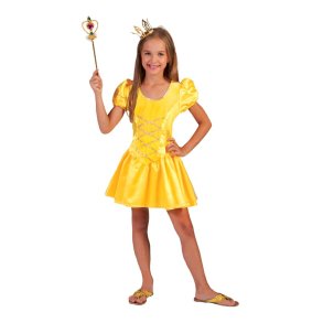 Prinsesse Gul kort kjole