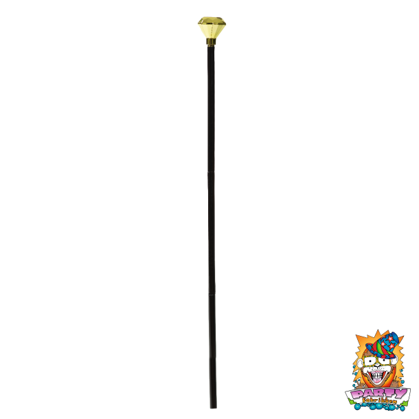 Guld diamant stok (105 cm.)