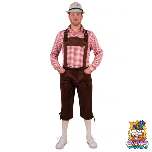 Lederhosen, knlange,. Mrkebrun