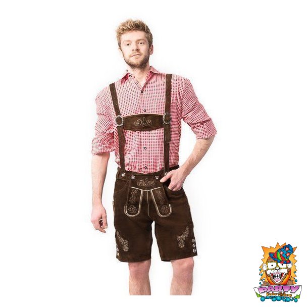 Ralf, gte korte brune lederhosen