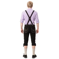 sorte kn�lange �gte lederhosen