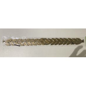 Laurbrkrans guld plastic