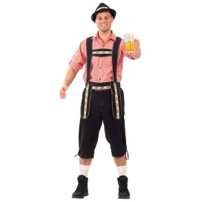 sorte oktoberfest bukser m�nd