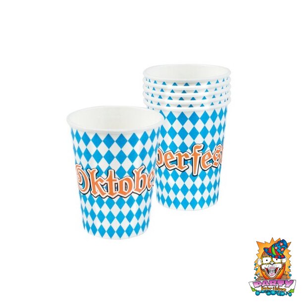 Oktoberfest papkrus,  6 stk