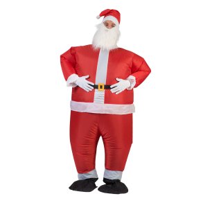 oppustelige julemands kostume