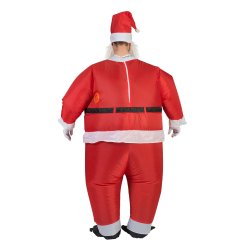 oppustelige julemands kostume