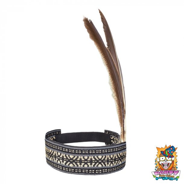 Pandeb�nd med brune fjer