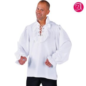 Pirat skjorte hvid