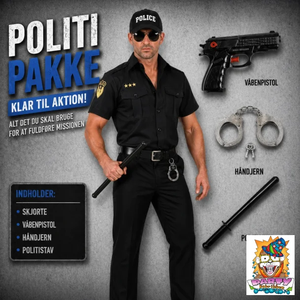 politipakken - samlet kostume