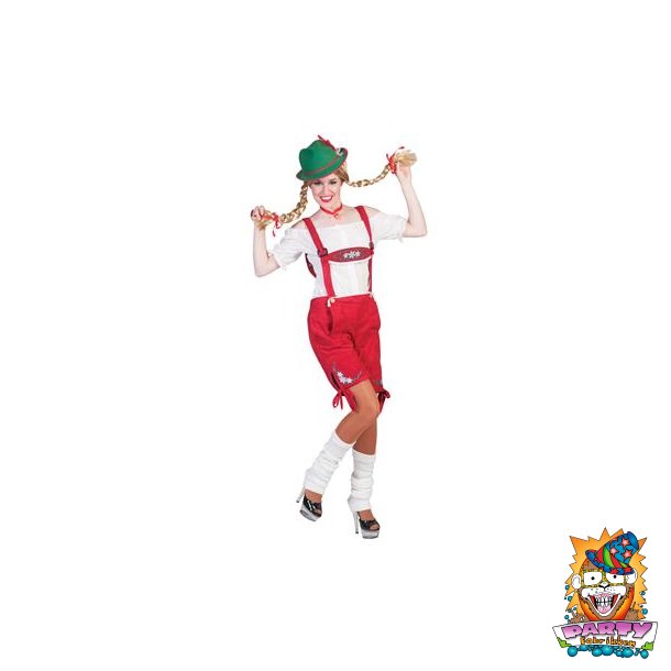 r�de tyrolershorts kvinde