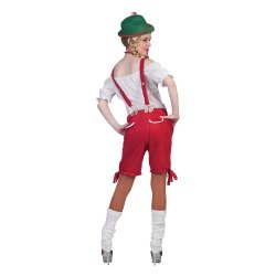 r�de tyrolershorts kvinde
