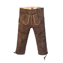 Rudi �gte lederhosen, m�rkebrun med seler