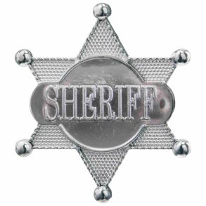 Sheriffstjerne - Badge til udkl�dning