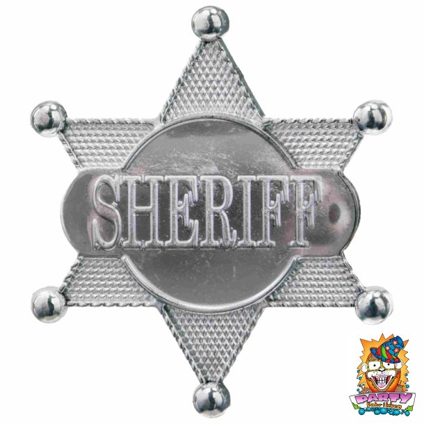 Sheriffstjerne - Badge til udkl�dning