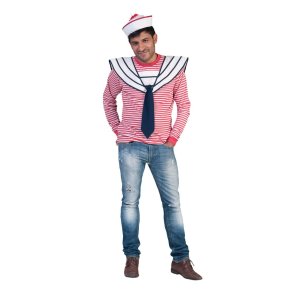 hvid smandskrave med blt slips