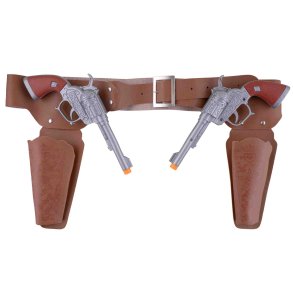 Cowboyhylster med 2 pistoler